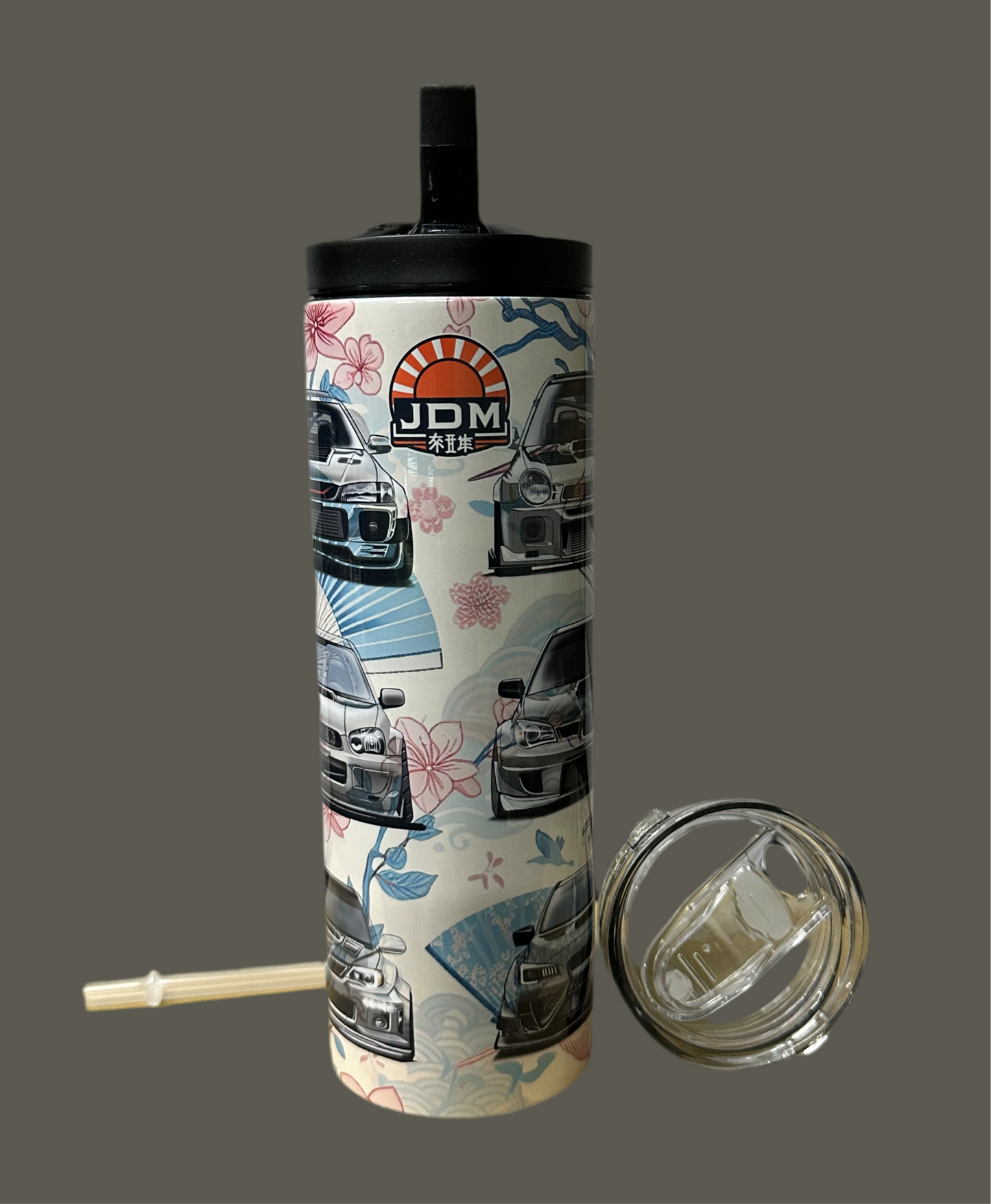 Subaru wrx sti generation flower tumbler