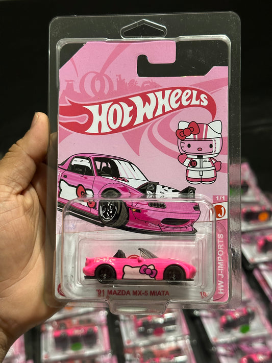 91 Mazda Miata Mx-5 hello kitty hot wheels