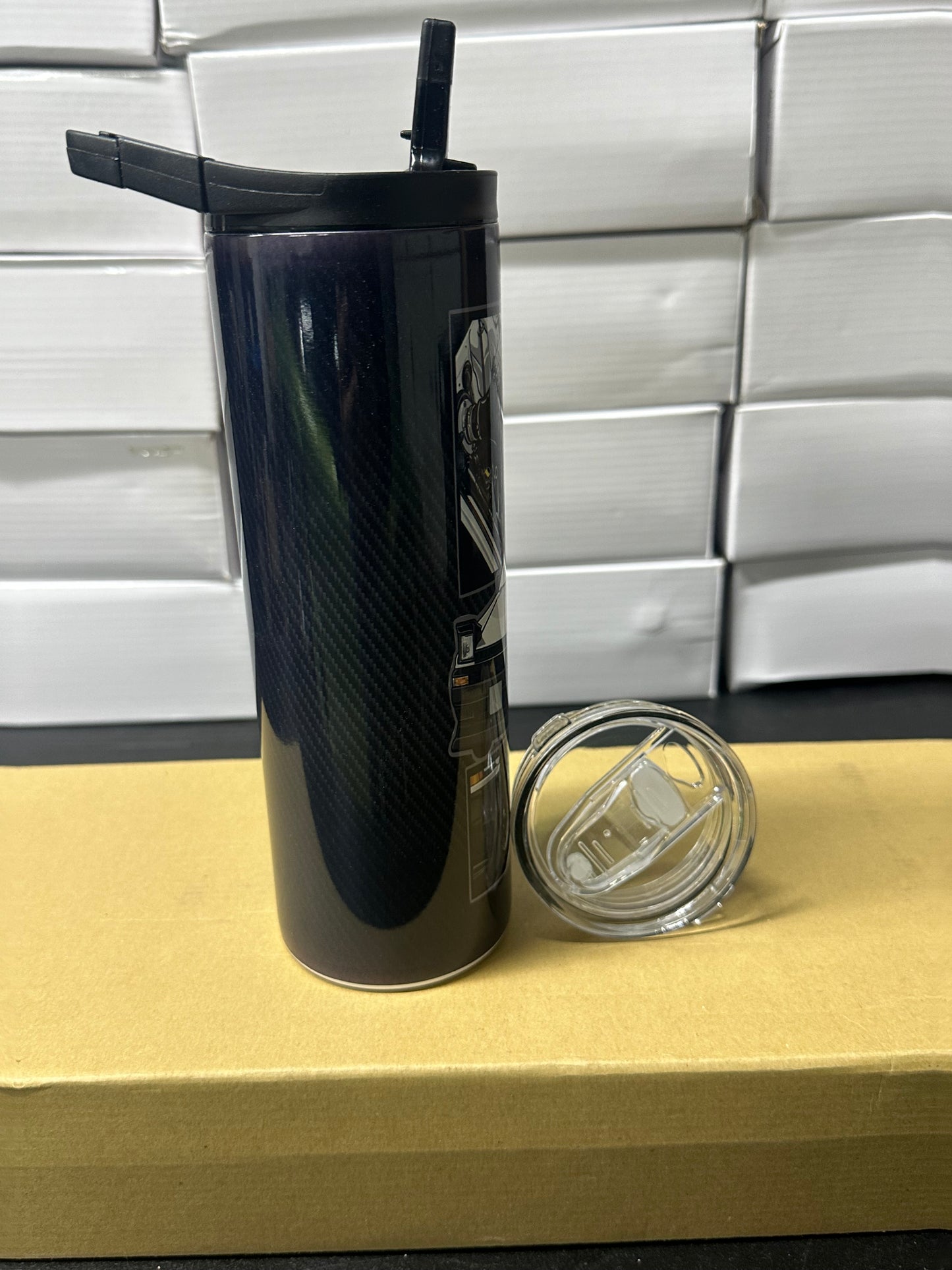 Initial D carbon tumbler