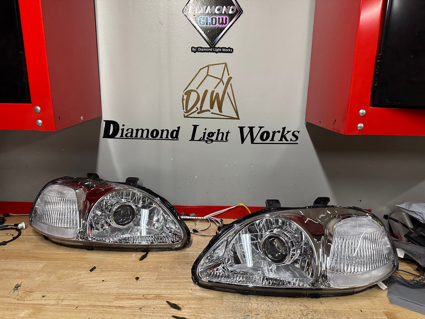 1997-1998 Honda Civic Retrofit Headlights