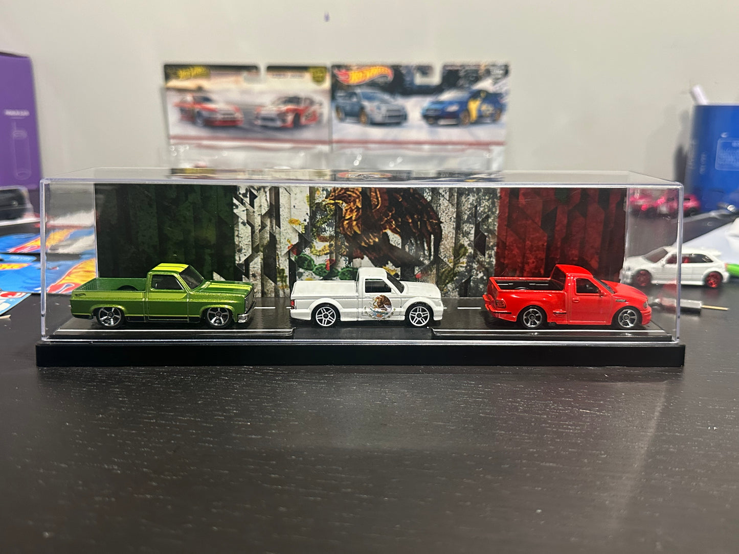Mexico truck diorama hot wheels box
