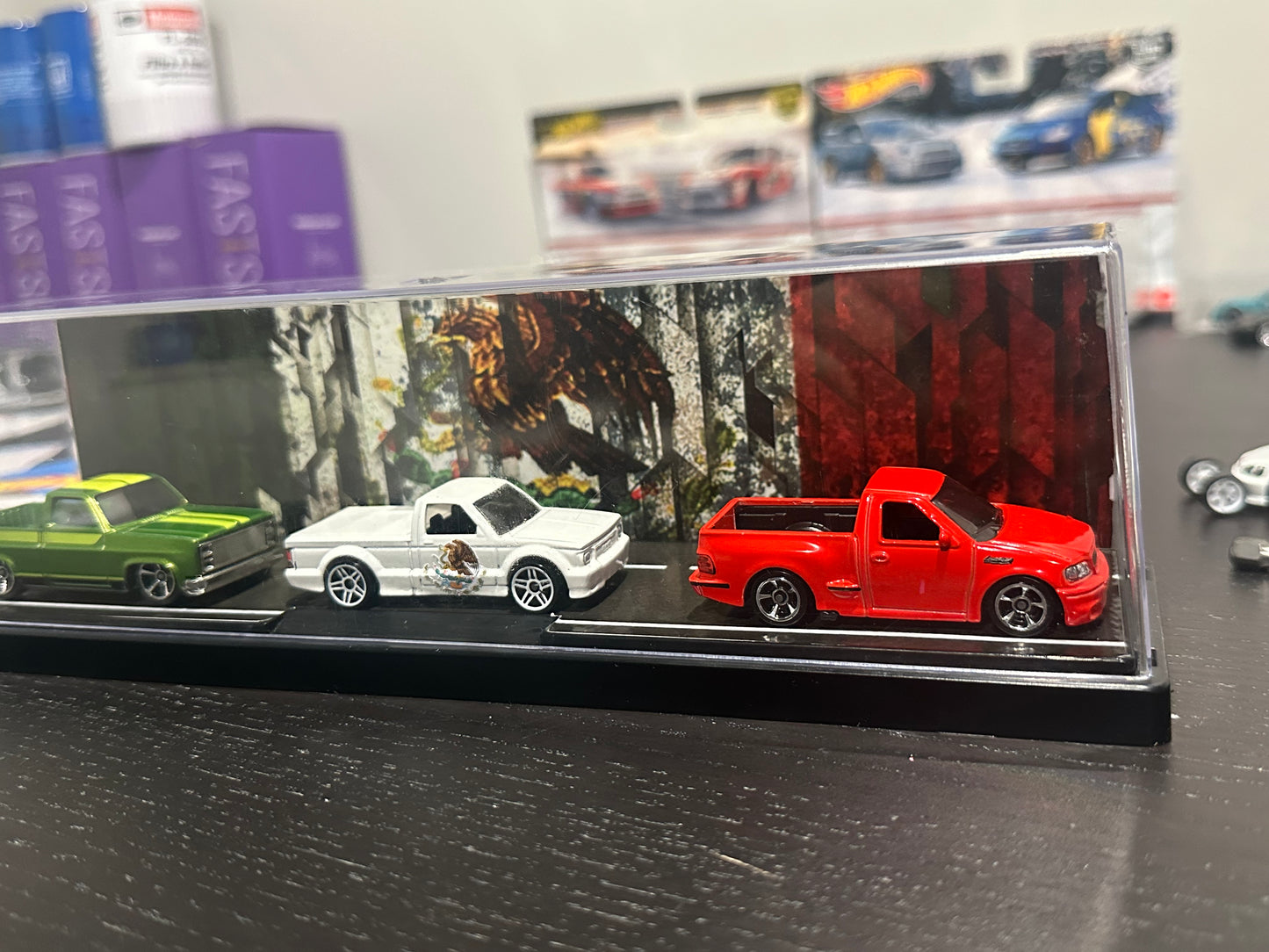 Mexico truck diorama hot wheels box