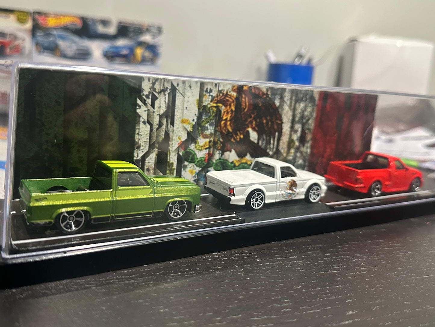 Mexico truck diorama hot wheels box